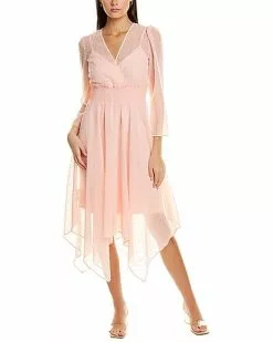 Anne Klein Smocked Maxi Dress Women