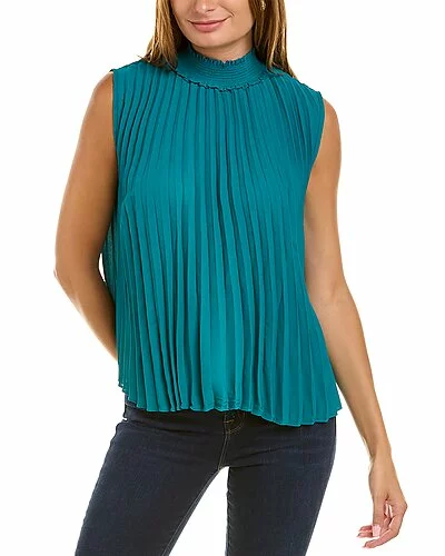 Nanette Lepore Pleated Halter Top Women 3 Nanette Lepore Pleated Halter Top Women