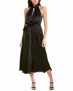Anne Klein Twisted Halter Midi Dress Women