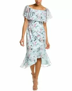 Adrianna Papell Mermaid Off-The-Shoulder Dress Women