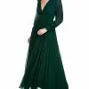 Badgley Mischka V-Neck Shirred Gown Women -Dresses shop 1050555745 RLLD 1