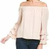 Nicole Miller Off-the-Shoulder Silk Top Women -Dresses shop 1050784296 RLLD 1