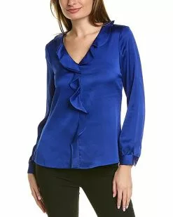 Vince Camuto Ruffle Front Blouse Women