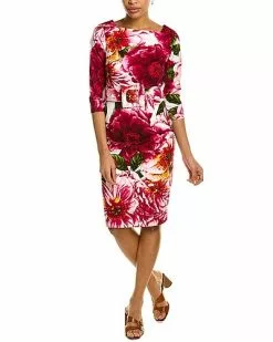 Samantha Sung Celine Midi Sheath Dress Women