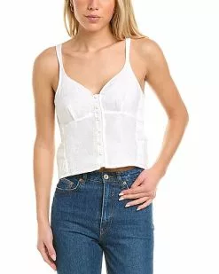 Rag & Bone Criseli Linen Top Women