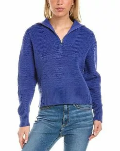 Rag & Bone Lena Half Zip Up Sweater Women