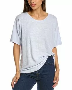 Lilla P High-Low Elbow-Sleeve T-Shirt Women