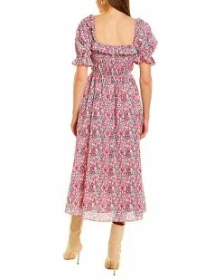 Celina Moon Smocked Midi Dress Women -Dresses shop 1411097850 RLLD 2