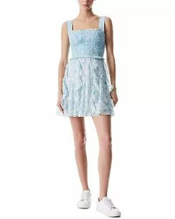 Alice + Olivia Jocelyn Smock Mini Dress Women