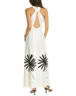 Oscar De La Renta De La Renta Halter Silk-Lined Midi Dress Women -Dresses shop 1411111947 RLLD 2