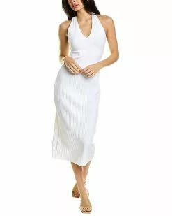 Vince Ribbed Halter Dress Women