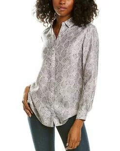 J.McLaughlin Lois Silk-Blend Blouse Women