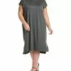 EILEEN FISHER Plus High Crewneck Dress Women -Dresses shop 1411179954 RLLD 1