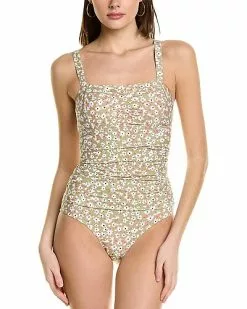 Anne Cole Tr Cinch Shirred Bandeau One-Piece Women