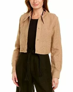 Solid & Striped The Harlow Linen-Blend Top Women