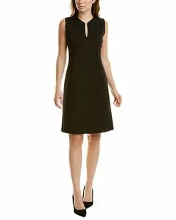 Lafayette 148 New York Taren Linen Shift Dress Women