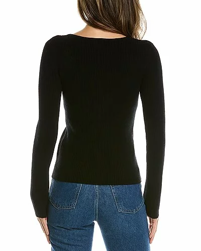 Lea & Viola Sweetheart Wool & Cashmere-Blend Sweater Women 4 Lea & Viola Sweetheart Wool & Cashmere-Blend Sweater Women - Image 2