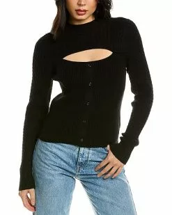 Design History Cutout Sweater Women