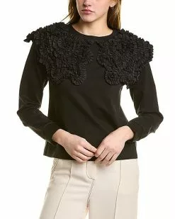 Gracia Peter Pan Collar Top Women