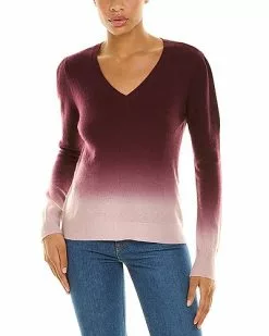Amicale Cashmere Dip Dye Cashmere Sweater Women