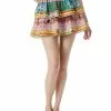 Alice + Olivia Jojo Smocked Ruffle Mini Skirt Women -Dresses shop 1411282749 RLLD 1