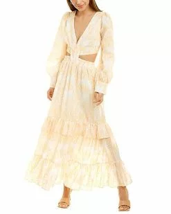 Beulah Cutout Waist Midi Dress Women