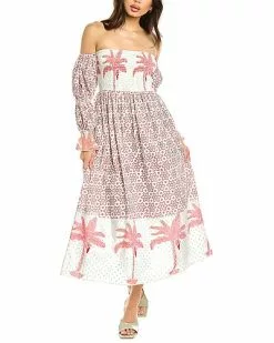 Ash & Eden Saira Midi Dress Women