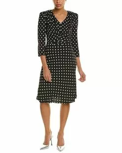 Michael Kors Crepe Sable V-Neck Dress Women