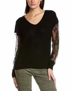 Gracia Lace Sleeve Sweater Women
