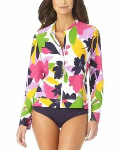 Anne Cole Zip Front Rashguard Women