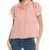 1.STATE Flutter Sleeve V-Neck Top Women -Dresses shop 1411346234 RLLD 1