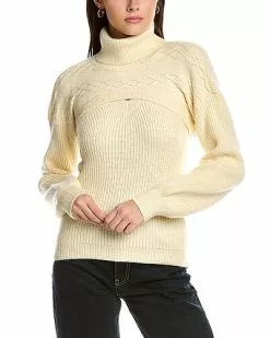 Design History Voluminous-Sleeve Turtleneck Women