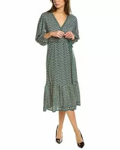 Max Studio Wrap Midi Dress Women