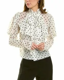 Beulah Polka Dot Blouse Women