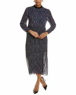 ANNA KAY Lace Collar Midi Dress Women