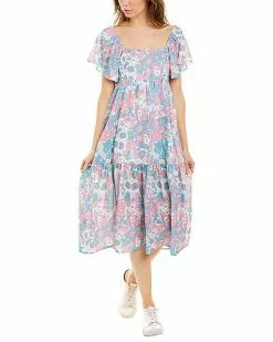 Avantlook Short Sleeve A-Line Dress Women