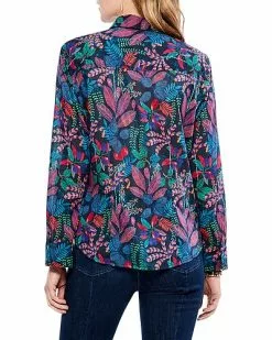NIC+ZOE Vibrant Garden Crinkle Shirt Women -Dresses shop 1411508898 RLLD 3