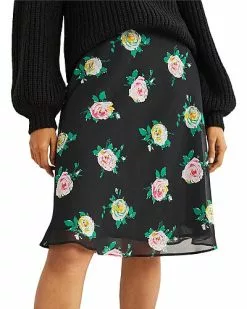 Boden Crinkle Bias-Cut Skirt Women
