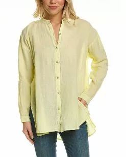 EILEEN FISHER Andkerchief Linen Shirt Women