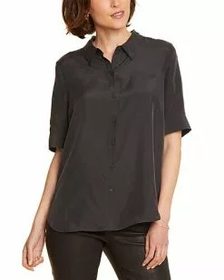 NYDJ Riley Elbow Sleeve Silk Top Women