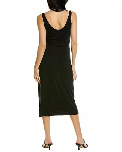 Vince Scoop Neck Wrap Dress Women 4 Vince Scoop Neck Wrap Dress Women - Image 2