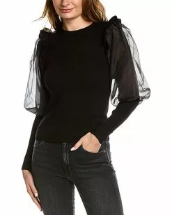 Design History Bishop Sleeve Sweater Women