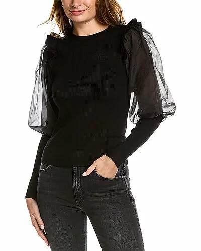 Design History Bishop Sleeve Sweater Women 3 Design History Bishop Sleeve Sweater Women