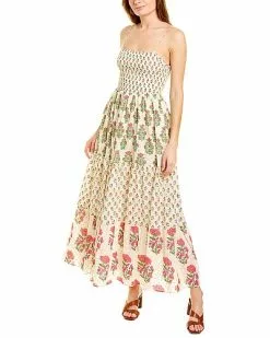 Ash & Eden Stuti Smocked Maxi Dress Women