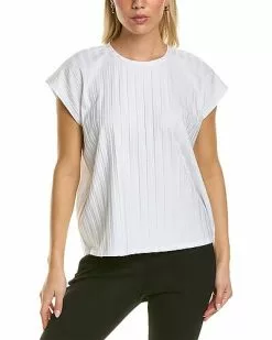 EILEEN FISHER Wide Stretch Rib Boxy Top Women