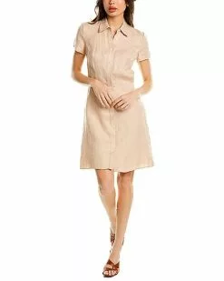 THEORY Linen-Blend Shirtdress Women