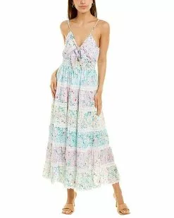 Beulah Tiered Midi Dress Women
