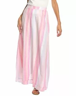 Splendid Sunset Linen-Blend Maxi Skirt Women