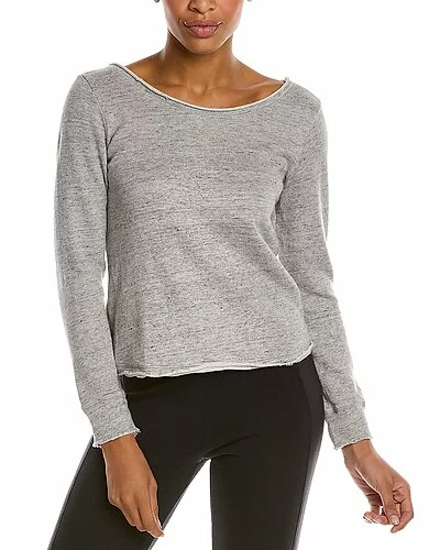 Chaser French Terry Cross Back Linen-Blend Pullover Women 3 Chaser French Terry Cross Back Linen-Blend Pullover Women