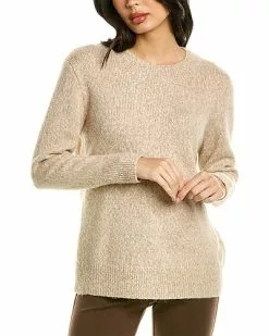Vince Textured Wool, Alpaca, & Silk-Blend Tunic Sweater Women